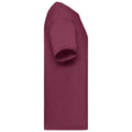 Burgundy - Side - Fruit Of The Loom Mens Valueweight T-Shirt