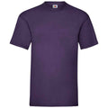 Purple - Front - Fruit Of The Loom Mens Valueweight T-Shirt