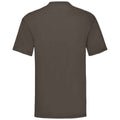 Chocolate - Back - Fruit Of The Loom Mens Valueweight T-Shirt