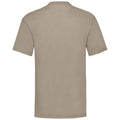 Khaki - Back - Fruit Of The Loom Mens Valueweight T-Shirt