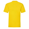 Yellow - Back - Fruit Of The Loom Mens Valueweight T-Shirt