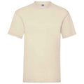 Natural - Front - Fruit Of The Loom Mens Valueweight T-Shirt