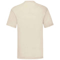 Natural - Back - Fruit Of The Loom Mens Valueweight T-Shirt