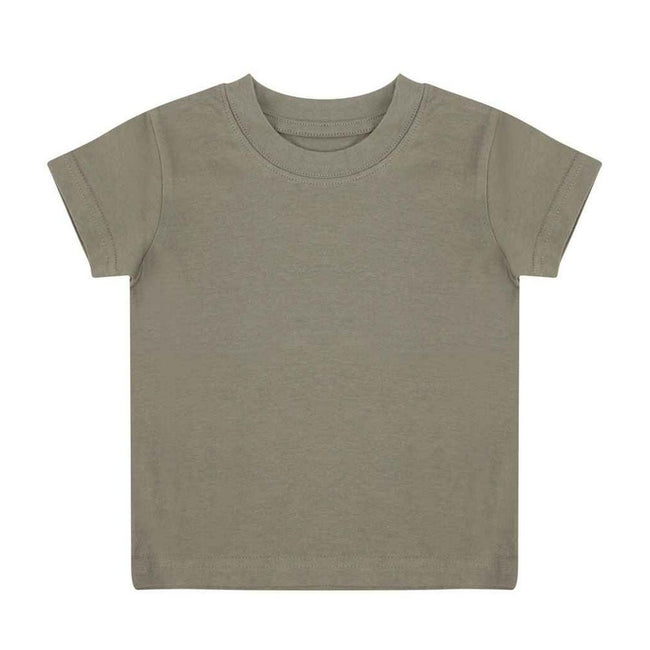 Khaki Green - Front - Larkwood Baby Plain T-Shirt