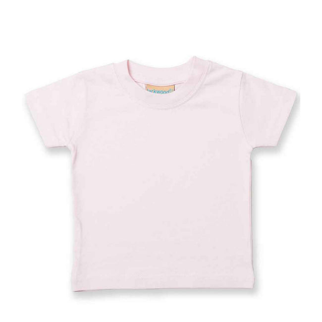 Pale Pink - Front - Larkwood Baby Plain T-Shirt