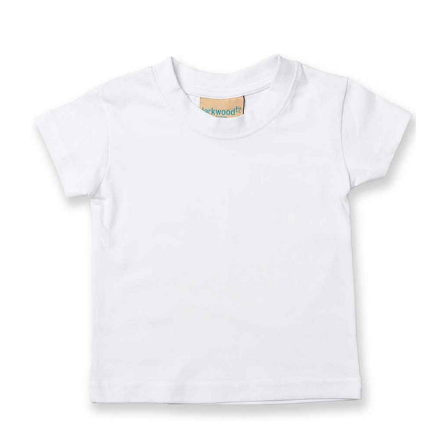 White - Front - Larkwood Baby Plain T-Shirt