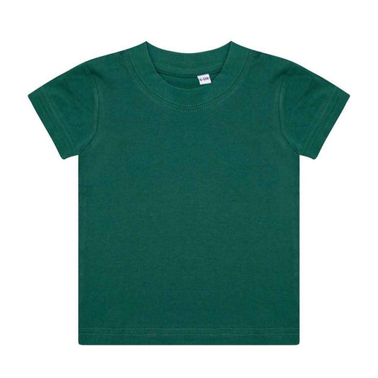 Bottle Green - Front - Larkwood Baby Plain T-Shirt