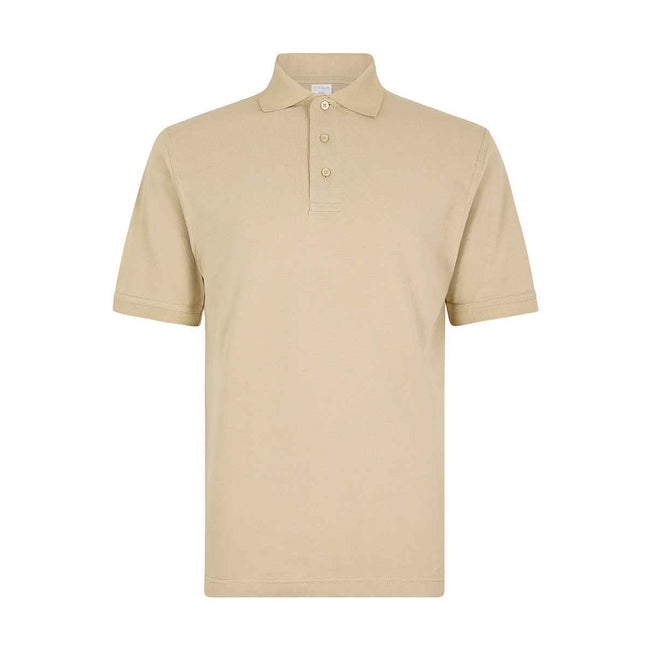 Sand - Front - Kustom Kit Mens Klassic Cotton Superwash 60C Polo Shirt