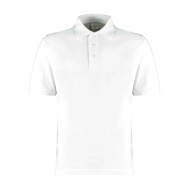 White - Front - Kustom Kit Mens Klassic Cotton Superwash 60C Polo Shirt