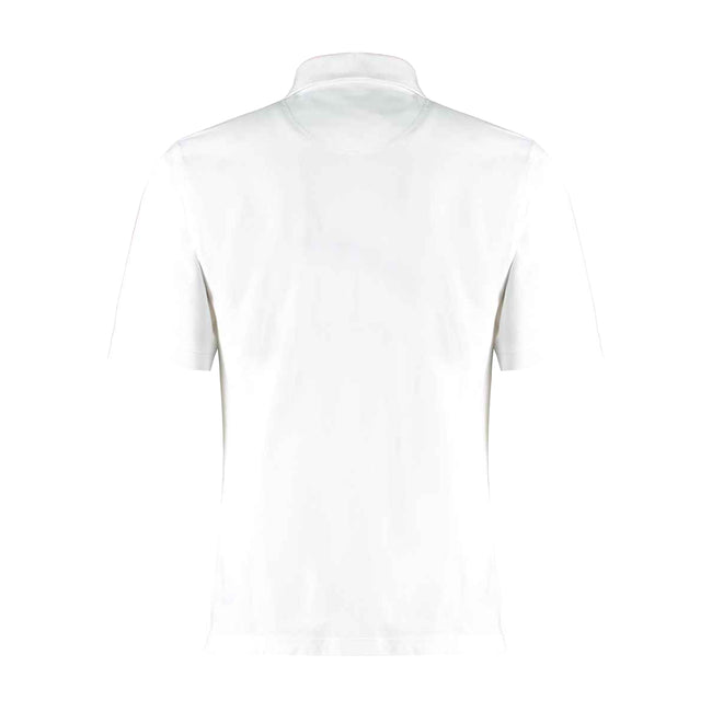 White - Back - Kustom Kit Mens Klassic Cotton Superwash 60C Polo Shirt