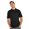 Black - Side - Kustom Kit Mens Klassic Cotton Superwash 60C Polo Shirt