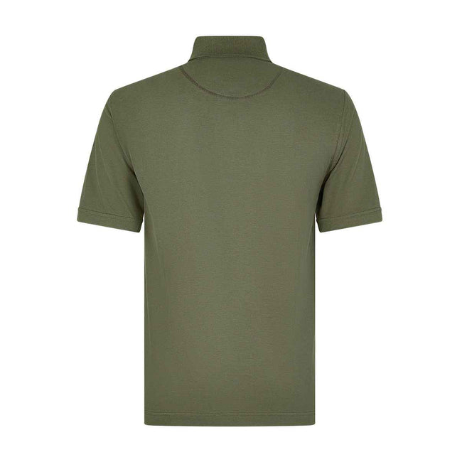 Camo Green - Back - Kustom Kit Mens Klassic Cotton Superwash 60C Polo Shirt
