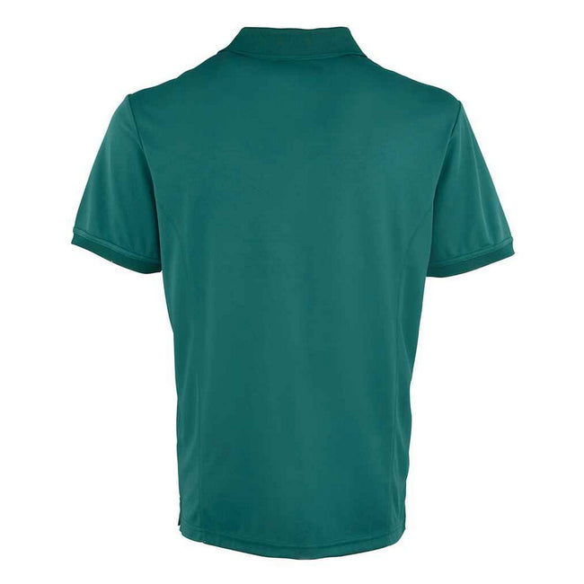 Bottle Green - Back - Premier Mens Coolchecker Pique Polo Shirt