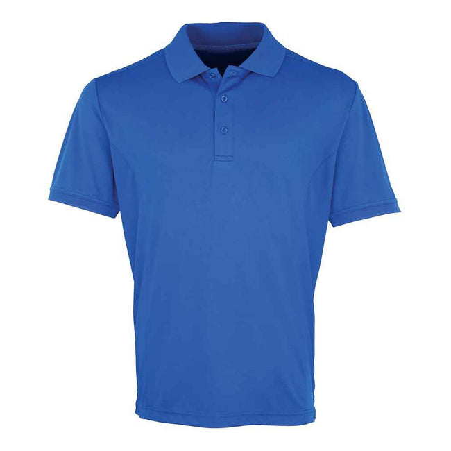 Royal Blue - Front - Premier Mens Coolchecker Pique Polo Shirt