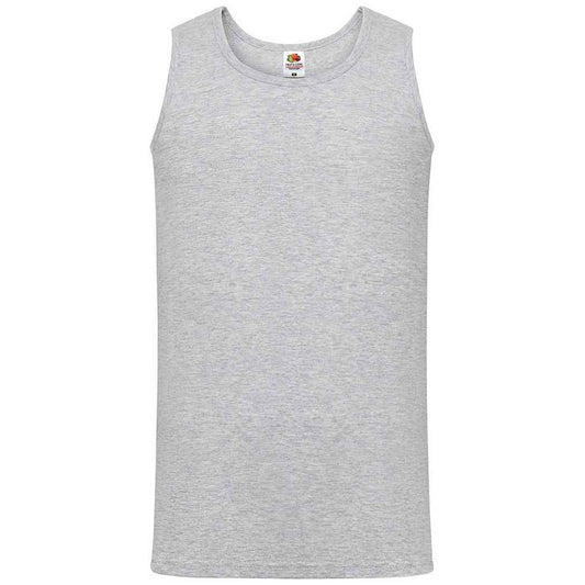 Heather Grey - Front - Fruit of the Loom Mens Athletic Vest Top