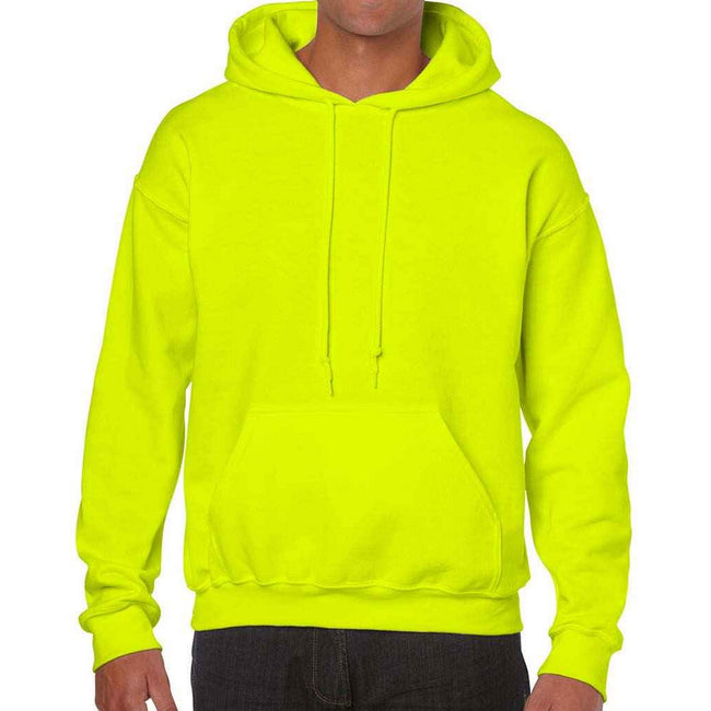 Safety Green - Front - Gildan Unisex Adult Heavy Blend Hoodie