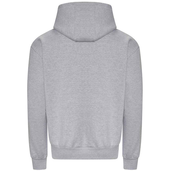 Heather Grey - Back - Awdis Mens Signature Heavyweight Hoodie