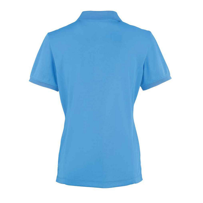 Sapphire Blue - Back - Premier Womens-Ladies Coolchecker Pique Polo Shirt