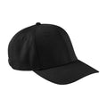 Black - Front - Beechfield Unisex Adult Urbanwear 6 Panel Cap