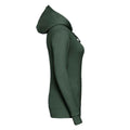Bottle Green - Side - Russell Womens-Ladies Authentic Hoodie