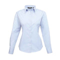 Light Blue - Front - Premier Womens-Ladies Long-Sleeved Shirt