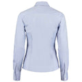 Light Blue - Back - Kustom Kit Womens-Ladies Premium Oxford Tailored Long-Sleeved Shirt