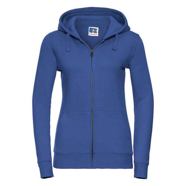 Bright Royal Blue - Front - Russell Womens-Ladies Authentic Full Zip Hoodie