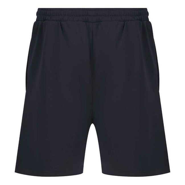Navy - Back - Finden & Hales Mens Knitted Shorts