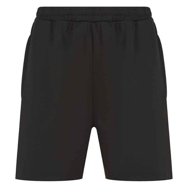 Black - Front - Finden & Hales Mens Knitted Shorts