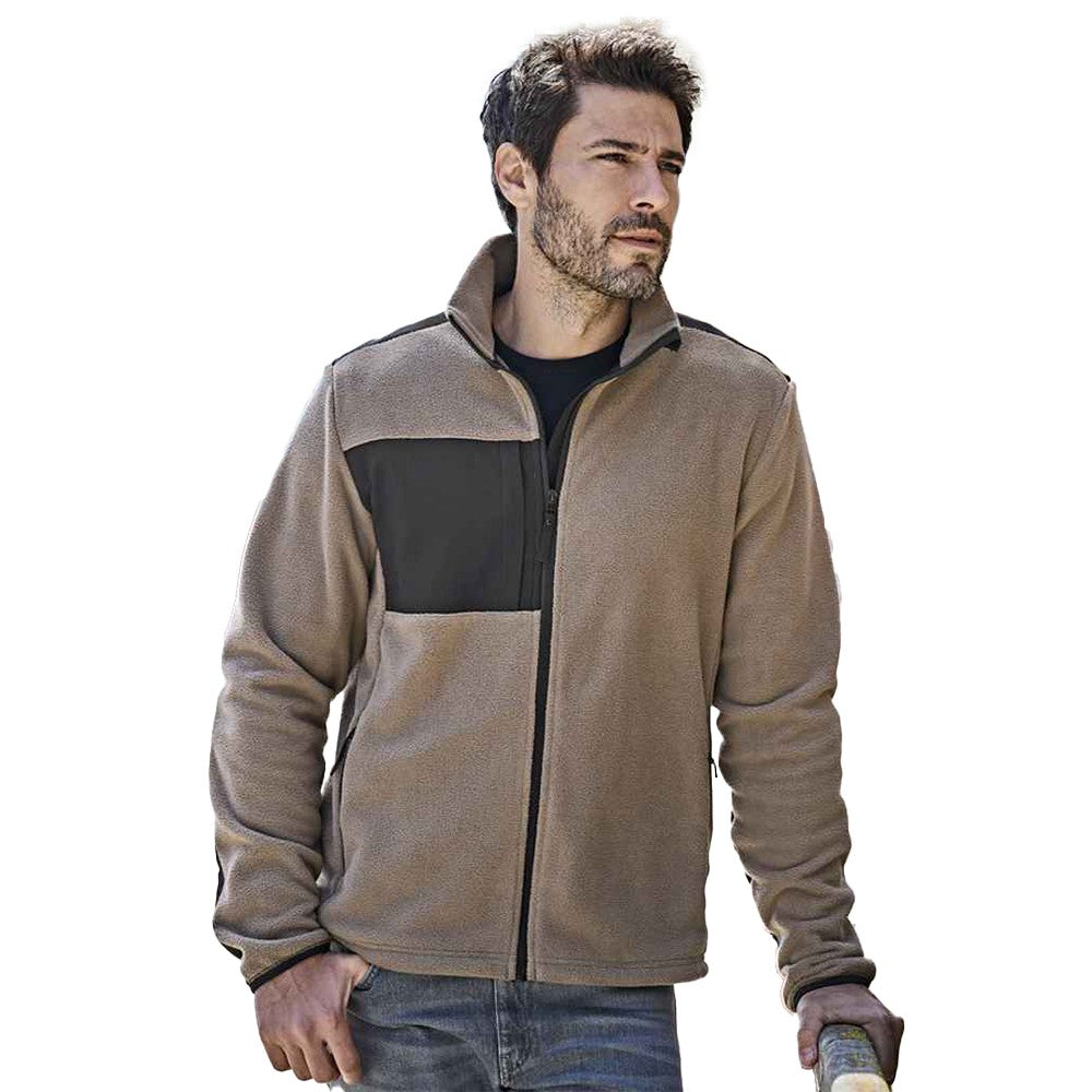 Clay-Black - Lifestyle - Tee Jays Mens Mountain Fleece Jacket