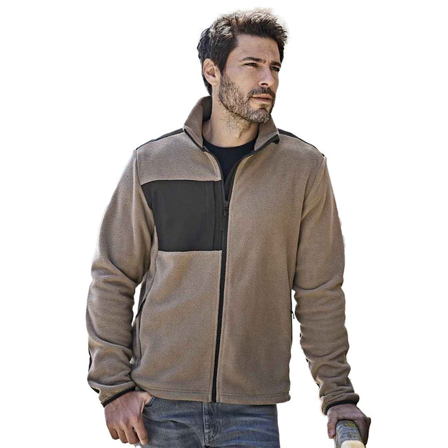 Clay-Black - Lifestyle - Tee Jays Mens Mountain Fleece Jacket