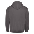 Charcoal - Back - PRO RTX Mens Pro Full Zip Hoodie