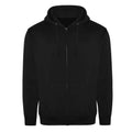 Black - Front - PRO RTX Mens Pro Full Zip Hoodie