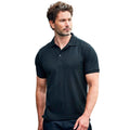 Black - Side - PRO RTX Mens Pro Piqué Polo Shirt