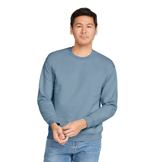 Stone Blue - Front - Gildan Mens Softstyle Midweight Sweatshirt