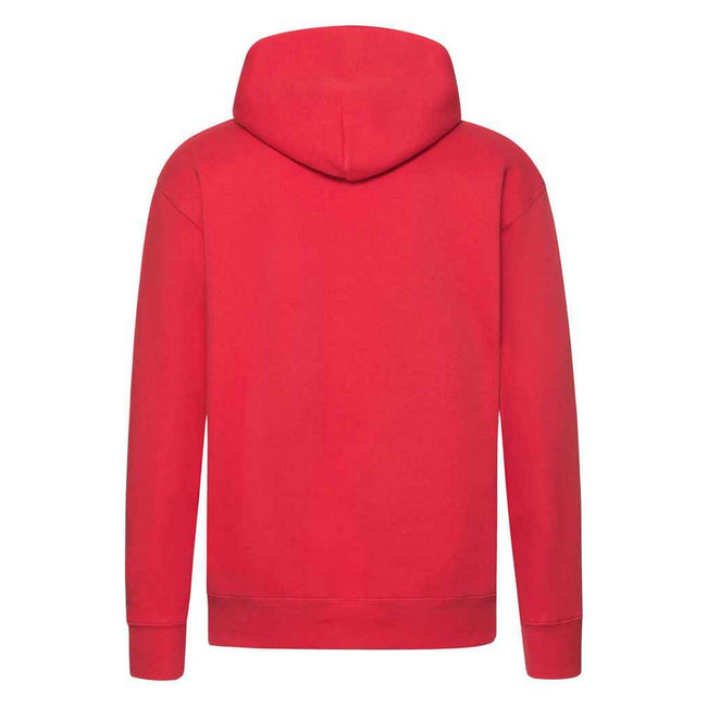 Red - Back - Fruit of the Loom Mens Premium Hoodie
