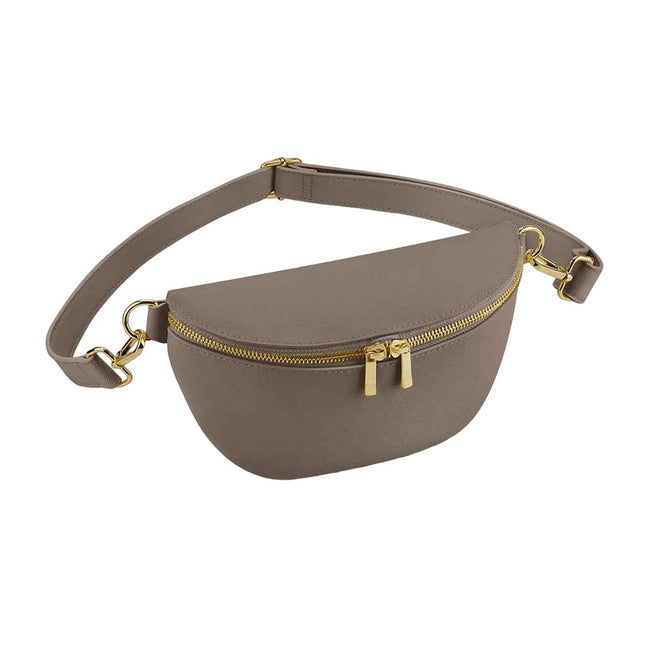 Taupe - Front - Bagbase Boutique Waist Bag