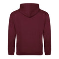 Burgundy-Gold - Back - Awdis Childrens-Kids Varsity Hoodie