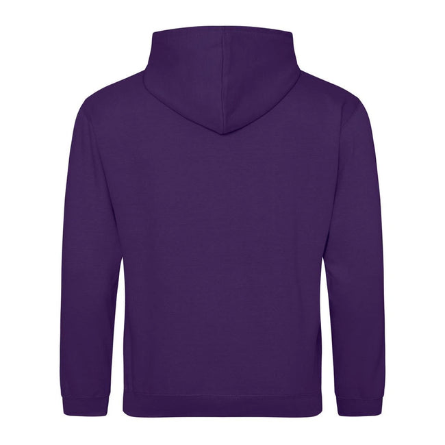 Purple-Sun Yellow - Back - Awdis Childrens-Kids Varsity Hoodie