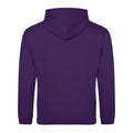 Purple-Sun Yellow - Back - Awdis Childrens-Kids Varsity Hoodie