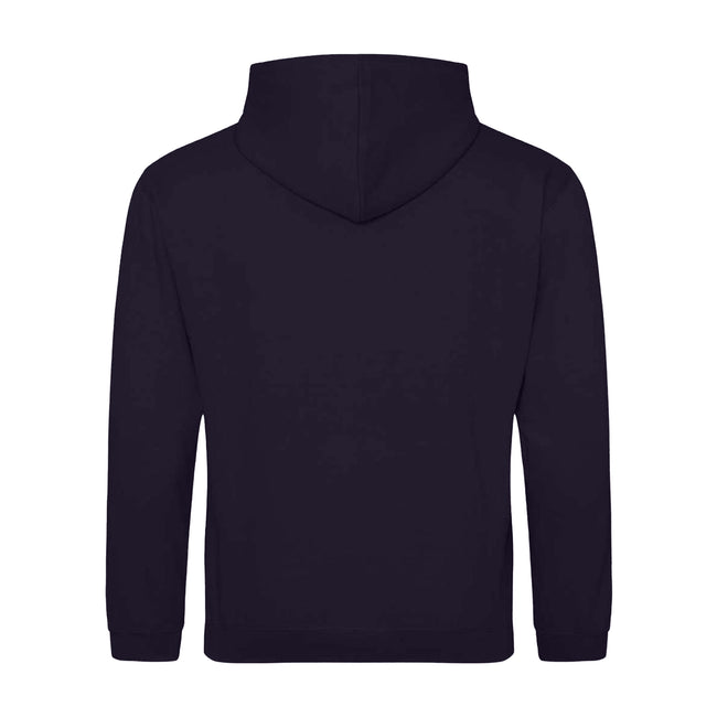 New French Navy-Fire Red - Back - Awdis Childrens-Kids Varsity Hoodie