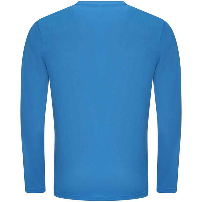 Sapphire Blue - Back - AWDis Cool Mens Moisture Wicking Long-Sleeved T-Shirt