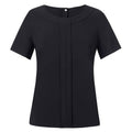 Black - Front - Brook Taverner Womens-Ladies Verona Short-Sleeved Top