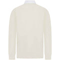 Natural - Back - Front Row Mens Premium Rugby Shirt