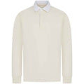 Natural - Front - Front Row Mens Premium Rugby Shirt