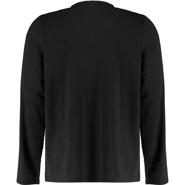 Black - Back - Kustom Kit Mens Superwash 60C Long-Sleeved T-Shirt