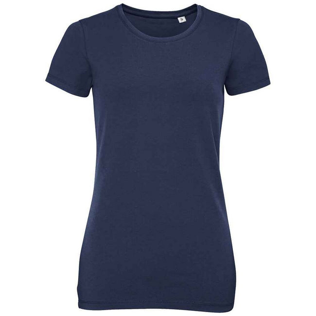 French Navy - Front - SOLS Womens-Ladies Millenium Stretch T-Shirt