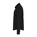 Black - Side - Premier Womens-Ladies Poplin Stretch Long-Sleeved Shirt