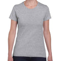 Sports Grey - Front - Gildan Womens-Ladies Heavy Cotton T-Shirt