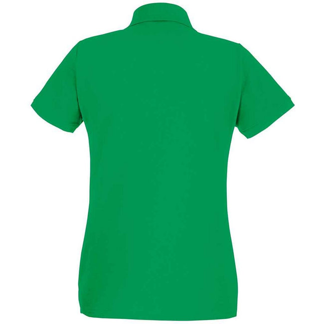 Kelly Green - Back - Fruit of the Loom Womens-Ladies Premium Cotton Pique Lady Fit Polo Shirt